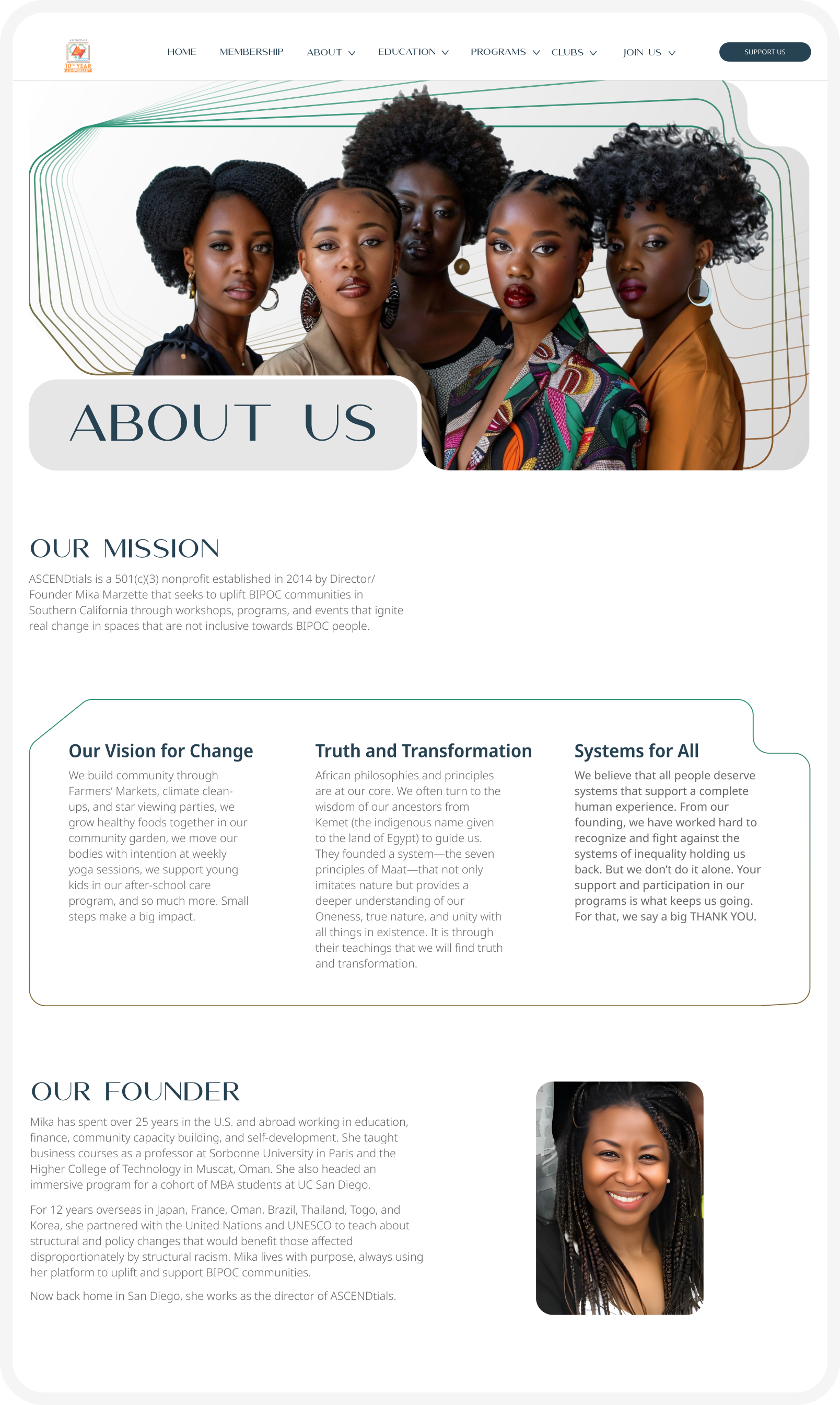 About Us Page